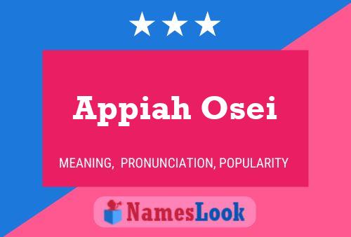 ملصق اسم Appiah Osei