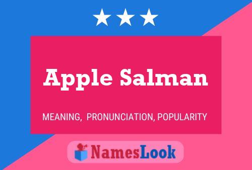 ملصق اسم Apple Salman