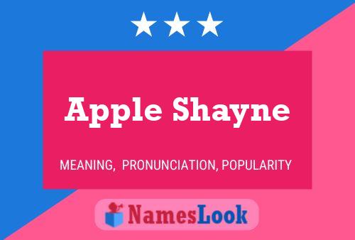 ملصق اسم Apple Shayne