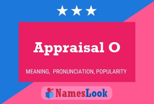 ملصق اسم Appraisal O