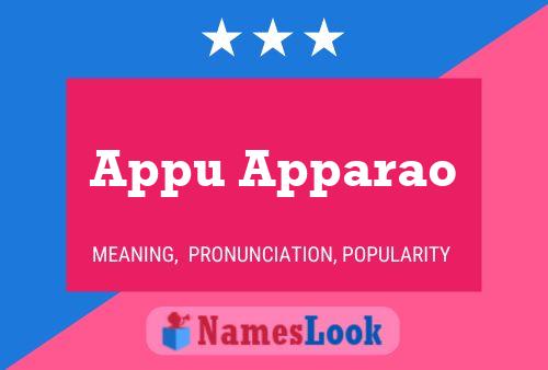 ملصق اسم Appu Apparao