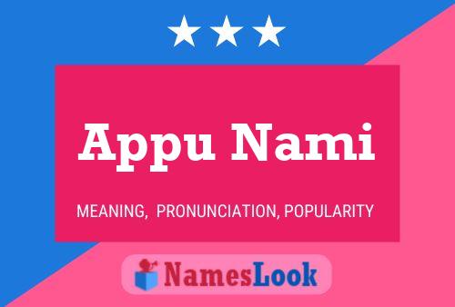 ملصق اسم Appu Nami