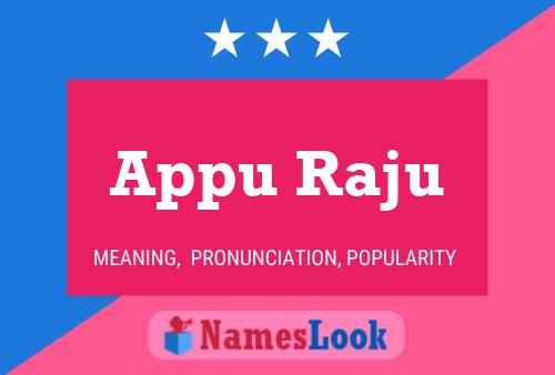 ملصق اسم Appu Raju