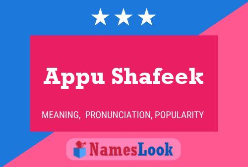 ملصق اسم Appu Shafeek