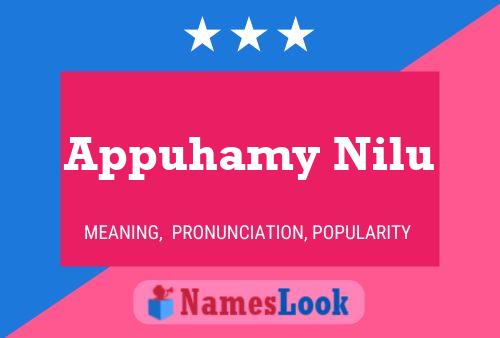 ملصق اسم Appuhamy Nilu