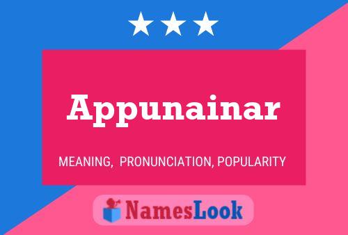 ملصق اسم Appunainar