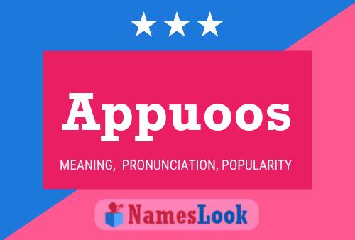 ملصق اسم Appuoos