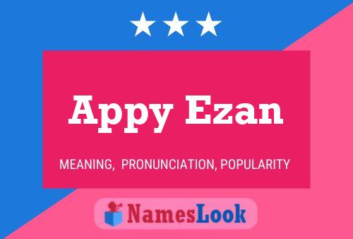 ملصق اسم Appy Ezan