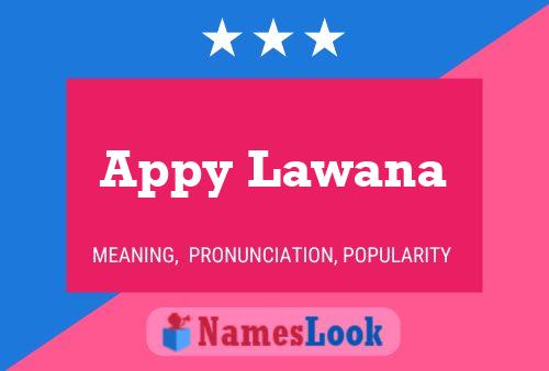 ملصق اسم Appy Lawana