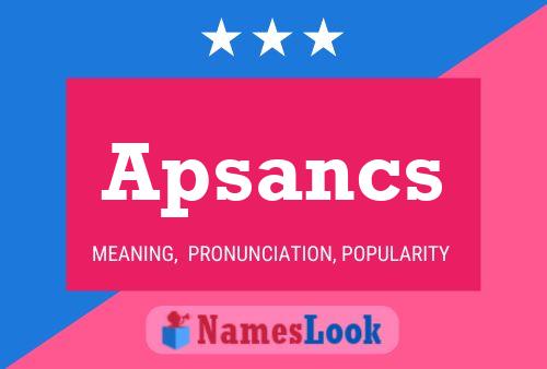 ملصق اسم Apsancs