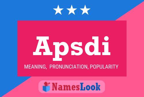 ملصق اسم Apsdi