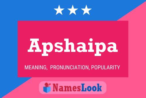 ملصق اسم Apshaipa