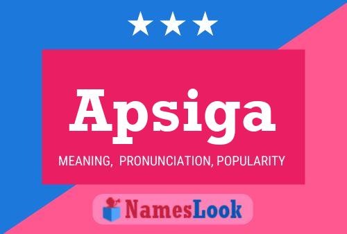 ملصق اسم Apsiga