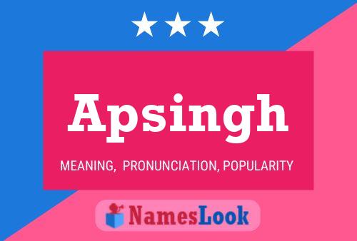 ملصق اسم Apsingh