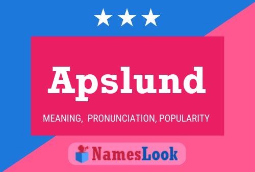 ملصق اسم Apslund