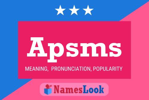 ملصق اسم Apsms