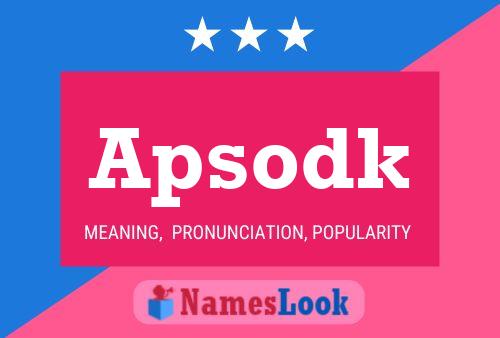 ملصق اسم Apsodk