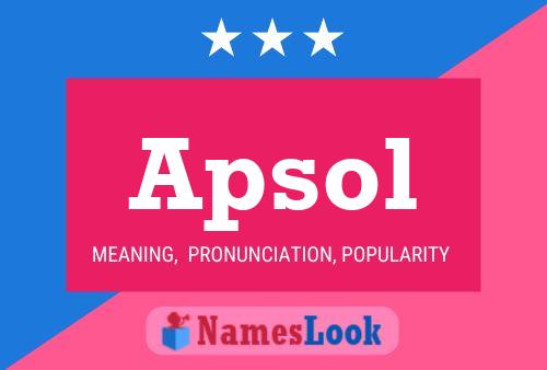 ملصق اسم Apsol