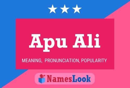 ملصق اسم Apu Ali