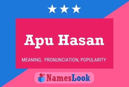 ملصق اسم Apu Hasan