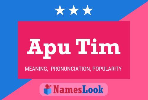 ملصق اسم Apu Tim