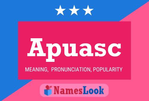 ملصق اسم Apuasc