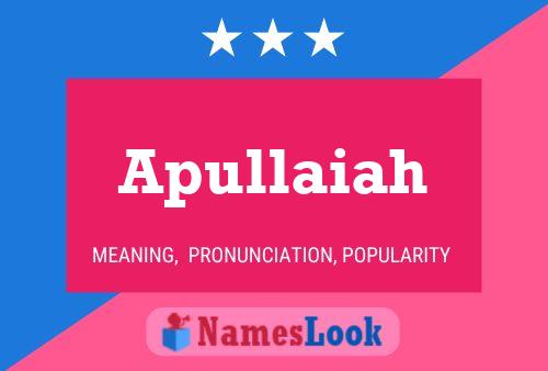 ملصق اسم Apullaiah