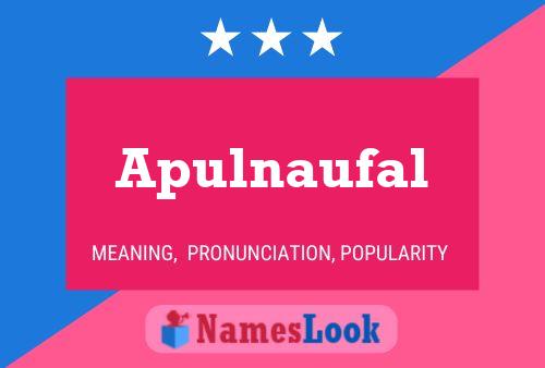 ملصق اسم Apulnaufal