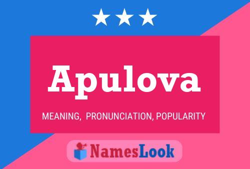 ملصق اسم Apulova