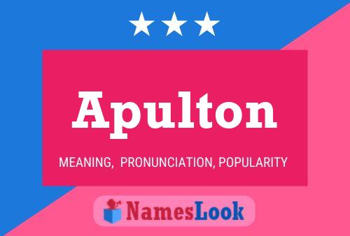 ملصق اسم Apulton