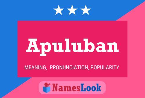 ملصق اسم Apuluban