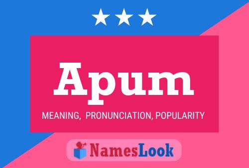 ملصق اسم Apum