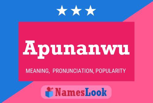 ملصق اسم Apunanwu