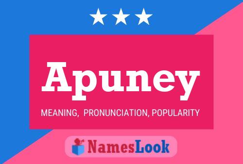 ملصق اسم Apuney