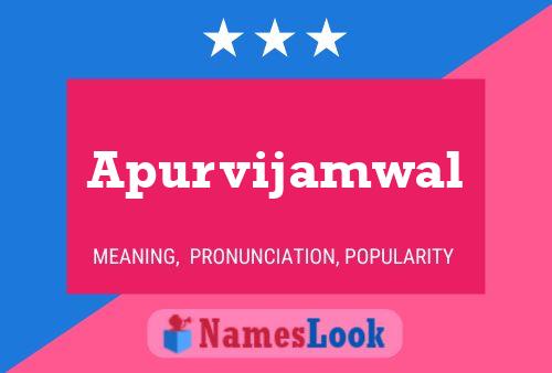 ملصق اسم Apurvijamwal