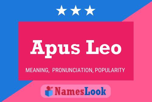 ملصق اسم Apus Leo