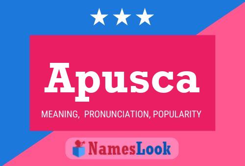 ملصق اسم Apusca