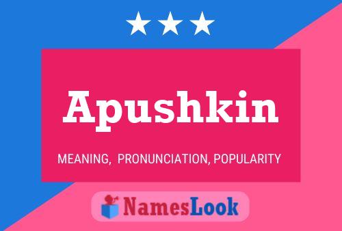 ملصق اسم Apushkin