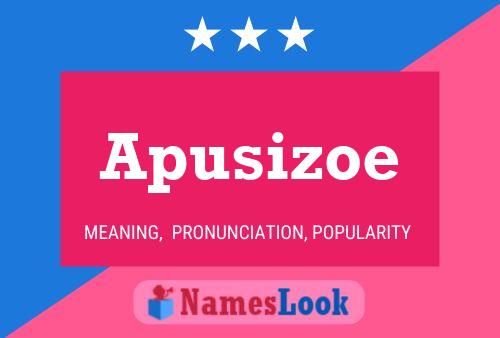 ملصق اسم Apusizoe