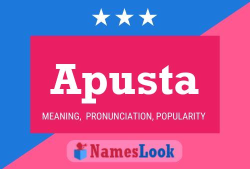 ملصق اسم Apusta