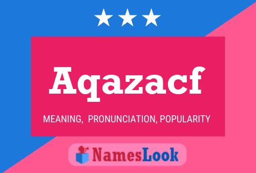 ملصق اسم Aqazacf