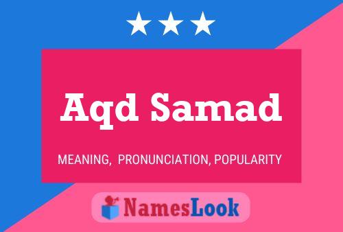 ملصق اسم Aqd Samad