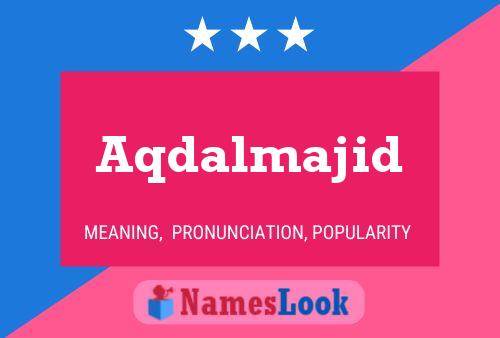 ملصق اسم Aqdalmajid