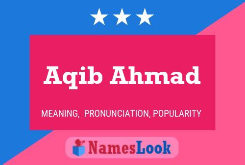 ملصق اسم Aqib Ahmad