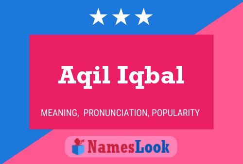 ملصق اسم Aqil Iqbal