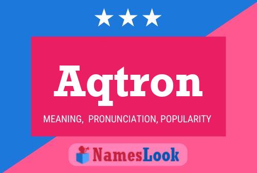 ملصق اسم Aqtron