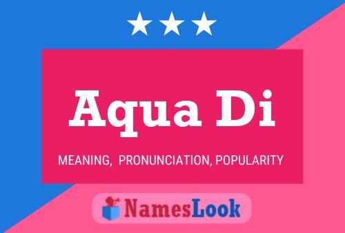 ملصق اسم Aqua Di