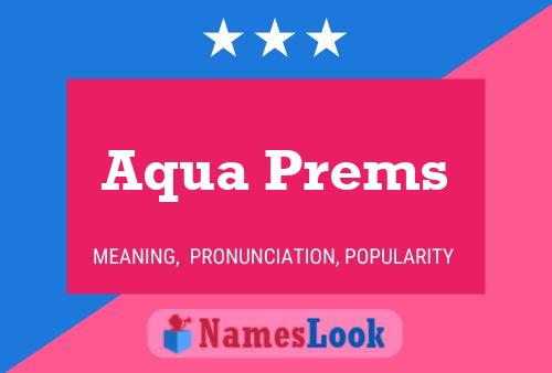 ملصق اسم Aqua Prems