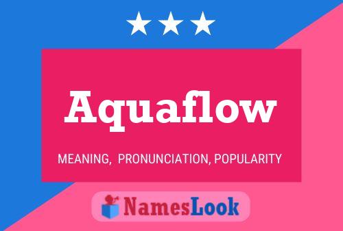 ملصق اسم Aquaflow