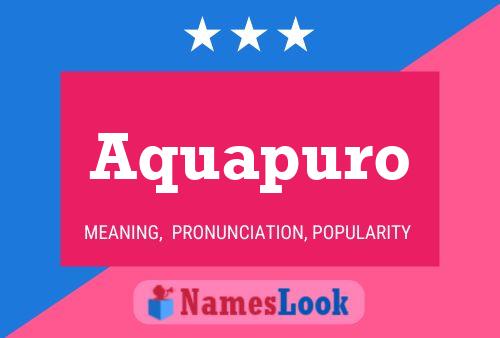 ملصق اسم Aquapuro